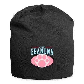 Chats Grand-mère Chat Propriétaire Cadeau - Bonnet en jersey - noir - Devant