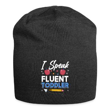 Kindergarten teacher Fluent Toddler - Jersey Beanie - charcoal grey - Front