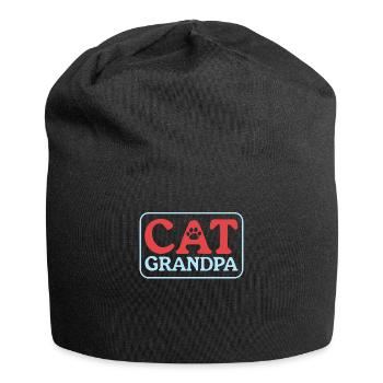 Cats Grandpa Cat Daddy Cat Owner Gift - Jersey Beanie - black - Front