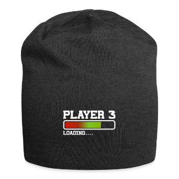 Spieler 3 Lädt Neues Gaming Vater Baby - Jersey-Beanie - Anthrazit - Vorne