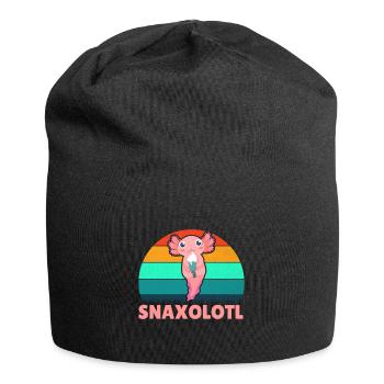 I Am Like An Axolotl Snaxolotl - Jersey-Beanie - Schwarz - Vorne