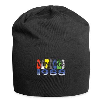 Vintage 1988 Retro Bitrthday Limited Edition - Jersey Beanie - black - Front