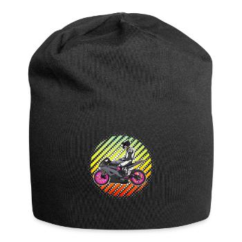 Moto Lifestyle / Moto / Motos motard - Bonnet en jersey - noir - Devant