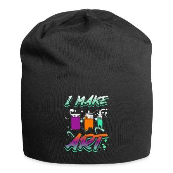 Artiste peintre je fais de l’art - Bonnet en jersey - noir - Devant