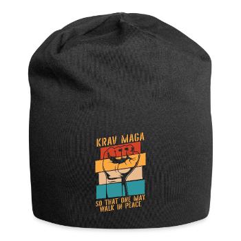 Krav Maga So That One Martial Arts Retro Fighter - Jersey Beanie - black - Front