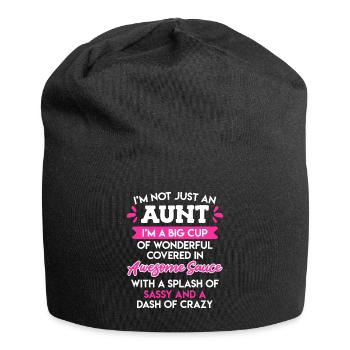 Wonderful Aunt Best Aunt in the World Aunt - Jersey Beanie - black - Front