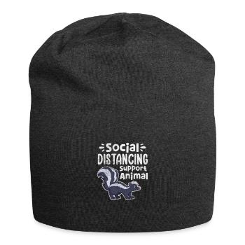 Stinktier Stinken Stinker Skunk Geschenk - Jersey-Beanie - Anthrazit - Vorne