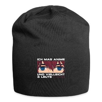 Ich Mag Anime und 3 Leute Japan Manga - Jersey-Beanie - Schwarz - Vorne