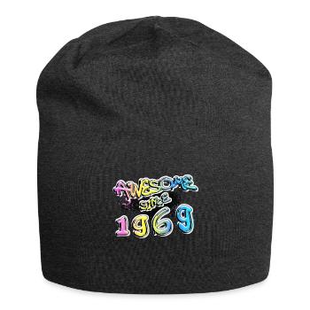 Génial depuis 1969 Graffiti Motif - Bonnet en jersey - charbon - Devant
