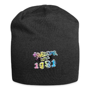 Awesome since 1981 Graffiti Motiv - Jersey-Beanie - Anthrazit - Vorne