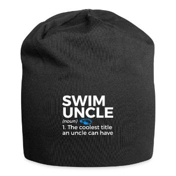 Schwimmer Schwimmen Spruch - Jersey-Beanie - Schwarz - Vorne