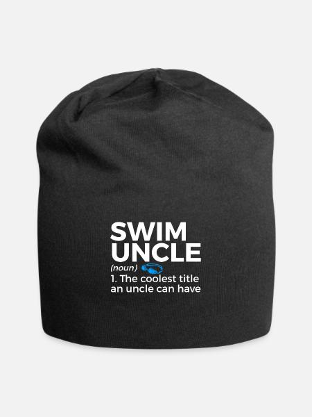 Schwimmer Schwimmen Spruch - Jersey-Beanie - Schwarz
