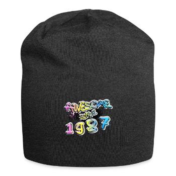 Awesome since 1987 Graffiti Motiv - Jersey-Beanie - Anthrazit - Vorne