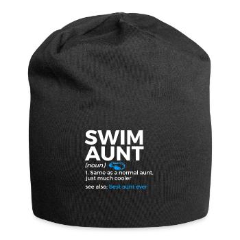 Schwimmer Schwimmen Spruch - Jersey-Beanie - Schwarz - Vorne