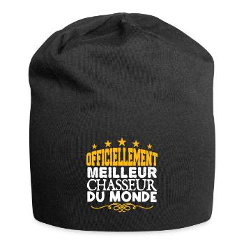 Chasseur | meilleur Chasseur | légende Chasseur - Bonnet en jersey - noir - Devant