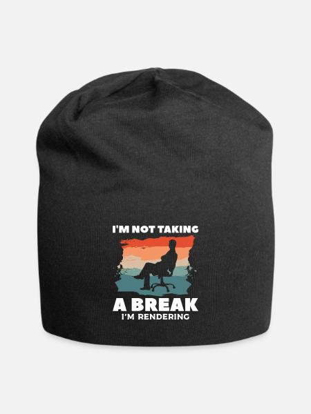 I'm Taking A Break I'm Rendering Filmmaker Filmmak - Jersey-Beanie - Schwarz