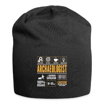 Archaeologist Facts Egyptian - Jersey Beanie - black - Front