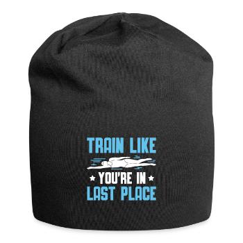 Schimmer Schwimmen Train Like You're In Last Place - Jersey-Beanie - Schwarz - Vorne