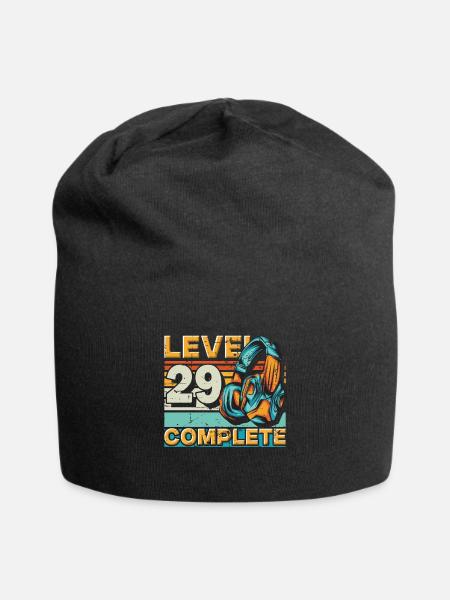 Gaming Birthday Level 29 Complete pour les joueurs. - Bonnet en jersey - noir