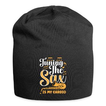 Saxophon Saxophonist - Jersey-Beanie - Schwarz - Vorne