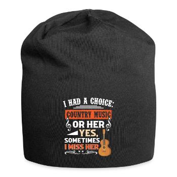 Music Musical Western Folk Music Lover Musician - Jersey Beanie - black - Front