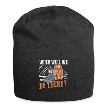 Backpacking Natur Bergsteiger - Jersey-Beanie - Anthrazit - Vorne