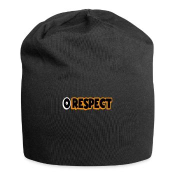 Null Respect Street Typography - Jersey Beanie - black - Front