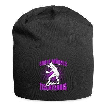 Tischtennis Mode On Tischtennisspieler - Jersey-Beanie - Schwarz - Vorne