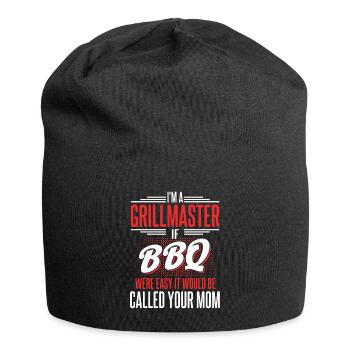 Bbq Grill Meat Lovers Grill Party Food Bbq - Jersey Beanie - black - Front
