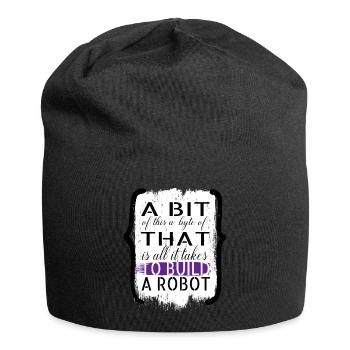 birthday present idea artificial present idea - Jersey Beanie - black - Front