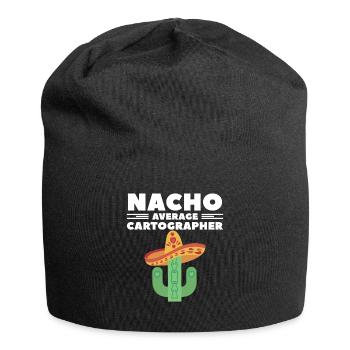 Nacho Average Cartographer Map Making Cartography - Jersey-Beanie - Schwarz - Vorne