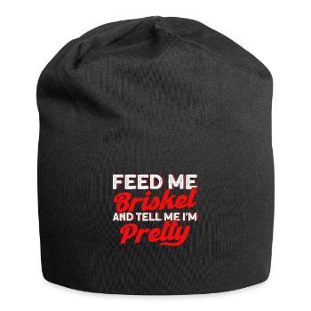 Bbq Grill Meat Lovers Grill Party Food Bbq - Jersey Beanie - black - Front