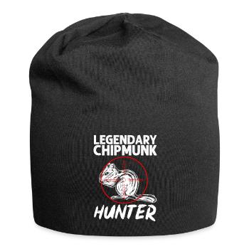 Cadeau de rongeur chipmunk - Bonnet en jersey - noir - Devant
