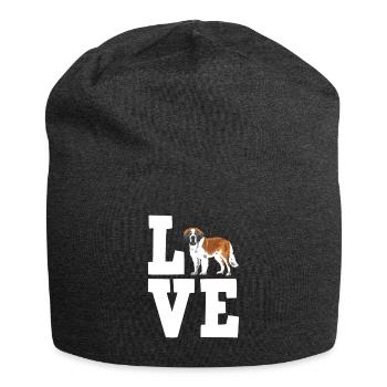 St. Bernard Gift Dogs - Jersey Beanie - charcoal grey - Front