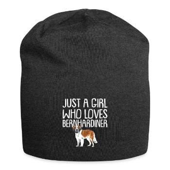 St. Bernard Gift Dogs - Jersey Beanie - charcoal grey - Front