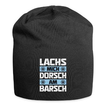 Lachs Mich Dorsch Am Barsch - Jersey-Beanie - Schwarz - Vorne