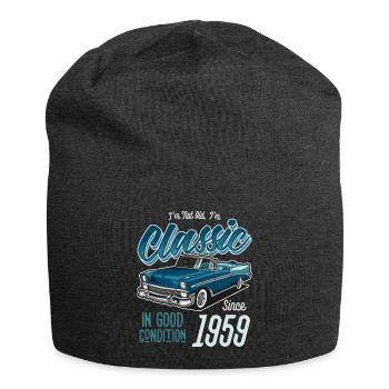 I'm Not Old I'm Classic Car Vintage Born In 1959 - Jersey Beanie - charcoal grey - Front