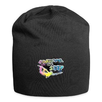 Génial depuis 1997. Style de vie de wakeboard - Bonnet en jersey - noir - Devant