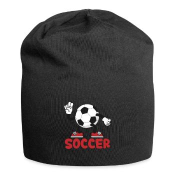 Coupe du monde des supporters de football - Bonnet en jersey - noir - Devant