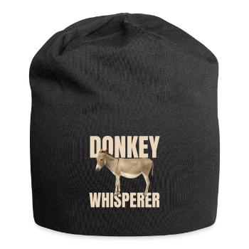Donkey Whisperer - Jersey Beanie - black - Front