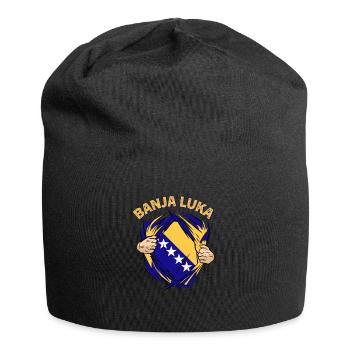 Proud Bosnian Banja Luka Bosnia Herzegovina - Jersey Beanie - black - Front