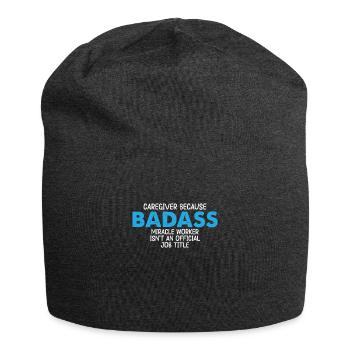 Altenpfleger Geschenk Betreuer - Jersey-Beanie - Anthrazit - Vorne