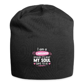 Geriatric Nurse Gift Carer - Jersey Beanie - black - Front