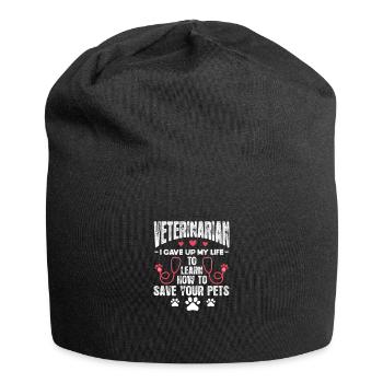 Tierarzt - Jersey-Beanie - Schwarz - Vorne