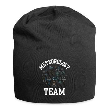 Équipe Météorologie Météorologue Prévisions météorologiques - Bonnet en jersey - noir - Devant