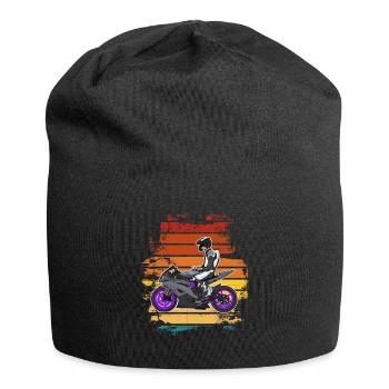 Motorcycle Lifestyle / Motorcycle / Motorcycle biker - Jersey Beanie - black - Front
