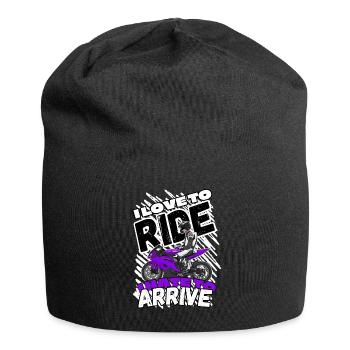 Motorcycle Lifestyle / Motorcycle / Motorcycle biker - Jersey Beanie - black - Front