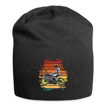 Motorcycle Lifestyle / Motorcycle / Motorcycle biker - Jersey Beanie - black - Front