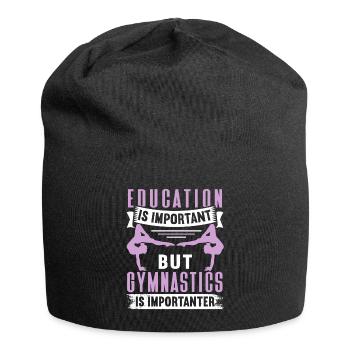 Akrobat Turner Gymnastik Turnen Tumbling - Jersey-Beanie - Schwarz - Vorne