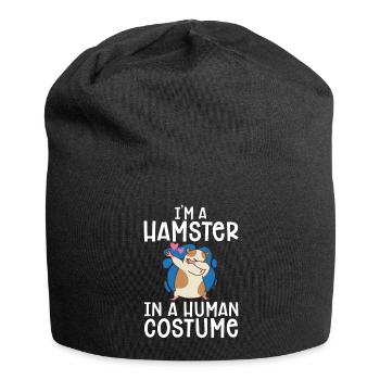 Hamster Gift Hamster Lovers - Jersey Beanie - black - Front